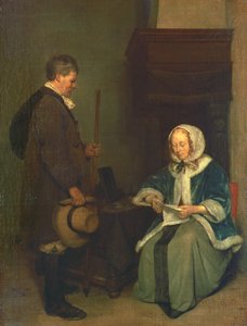 The Message, c.1658-1660 od Gerard ter Borch